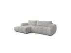 Fuji - Canapé D'Angle Convertible - Tissu Bouclette - Angle Gauche