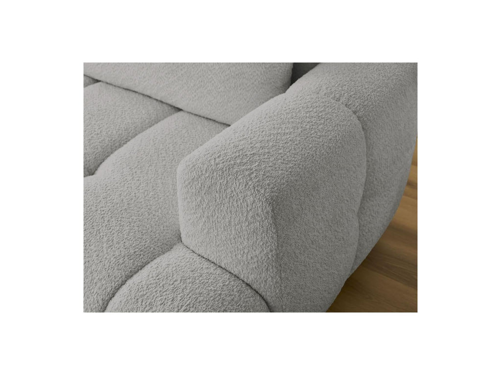 Fuji - Canapé D'Angle Convertible - Tissu Bouclette - Angle Gauche