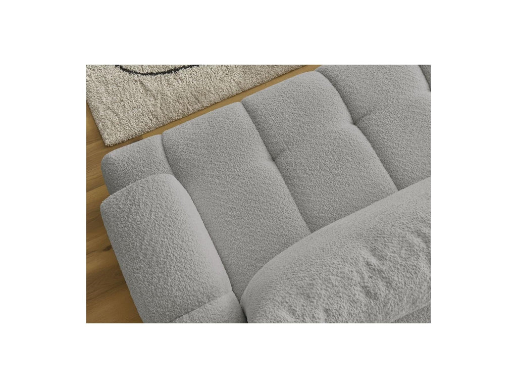 Fuji - Canapé D'Angle Convertible - Tissu Bouclette - Angle Gauche