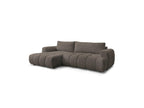 Fuji - Canapé D'Angle Convertible - Tissu Bouclette - Angle Gauche