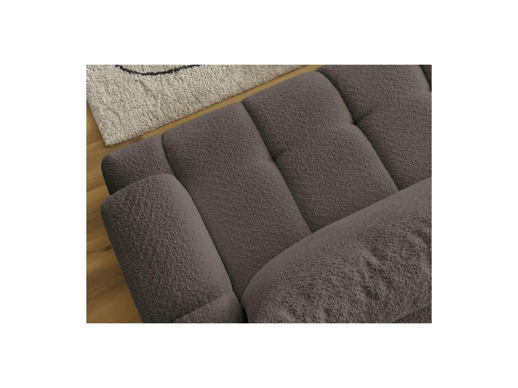 Fuji - Canapé D'Angle Convertible - Tissu Bouclette - Angle Gauche