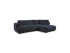 Fuji - Canapé D'Angle L Convertible - Tissu Bouclette - Angle Droit