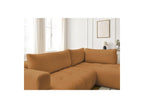 Fuji - Canapé D'Angle L Convertible - Tissu Bouclette - Angle Droit