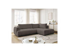 Fuji - Canapé D'Angle L Convertible - Tissu Bouclette - Angle Droit