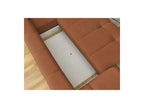 Fuji - Canapé D'Angle L Convertible - Tissu Bouclette - Angle Droit
