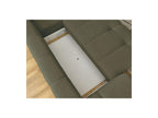 Fuji - Canapé D'Angle L Convertible - Tissu Bouclette - Angle Droit