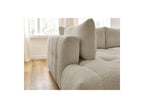 Fuji - Canapé D'Angle L Convertible - Tissu Bouclette - Angle Gauche