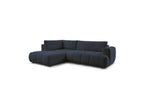 Fuji - Canapé D'Angle L Convertible - Tissu Bouclette - Angle Gauche