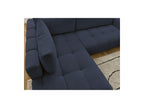 Fuji - Canapé D'Angle L Convertible - Tissu Bouclette - Angle Gauche