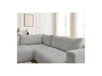 Fuji - Canapé D'Angle L Convertible - Tissu Bouclette - Angle Gauche