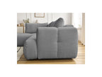 Fuji - Canapé D'Angle L Convertible - Tissu Bouclette - Angle Gauche