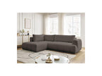 Fuji - Canapé D'Angle L Convertible - Tissu Bouclette - Angle Gauche