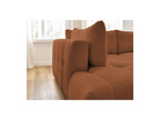 Fuji - Canapé D'Angle L Convertible - Tissu Bouclette - Angle Gauche