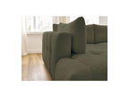 Fuji - Canapé D'Angle L Convertible - Tissu Bouclette - Angle Gauche