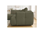 Fuji - Canapé D'Angle L Convertible - Tissu Bouclette - Angle Gauche
