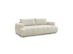 Fuji - Canapé Droit Convertible 3 Places - Tissu Lisse