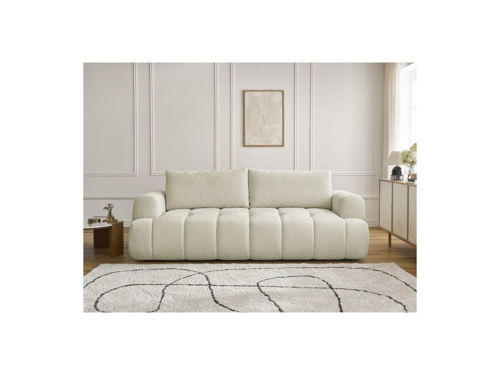 Fuji - Canapé Droit Convertible 3 Places - Tissu Lisse