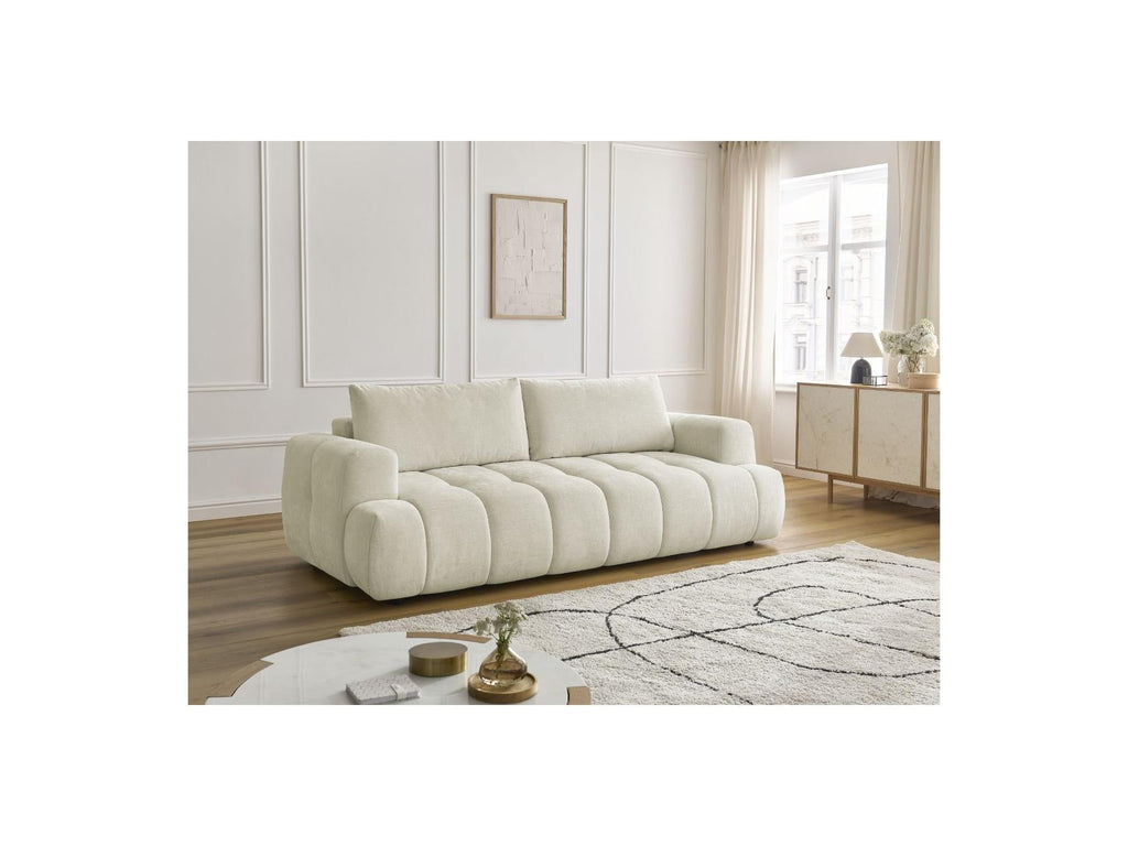 Fuji - Canapé Droit Convertible 3 Places - Tissu Lisse