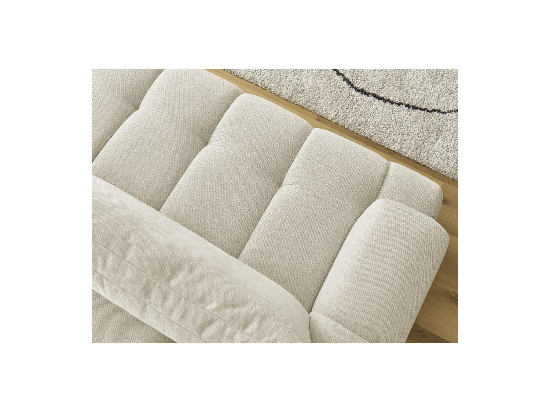 Fuji - Canapé Droit Convertible 3 Places - Tissu Lisse