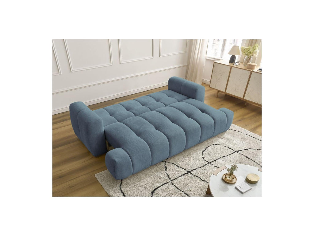 Fuji - Canapé Droit Convertible 3 Places - Tissu Lisse