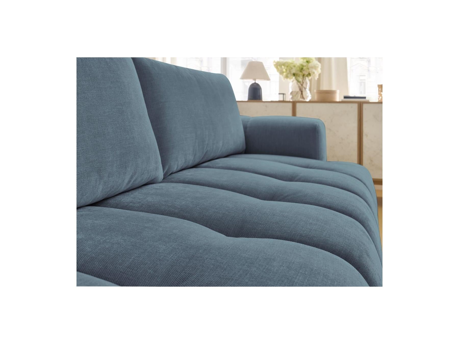 Fuji - Canapé Droit Convertible 3 Places - Tissu Lisse