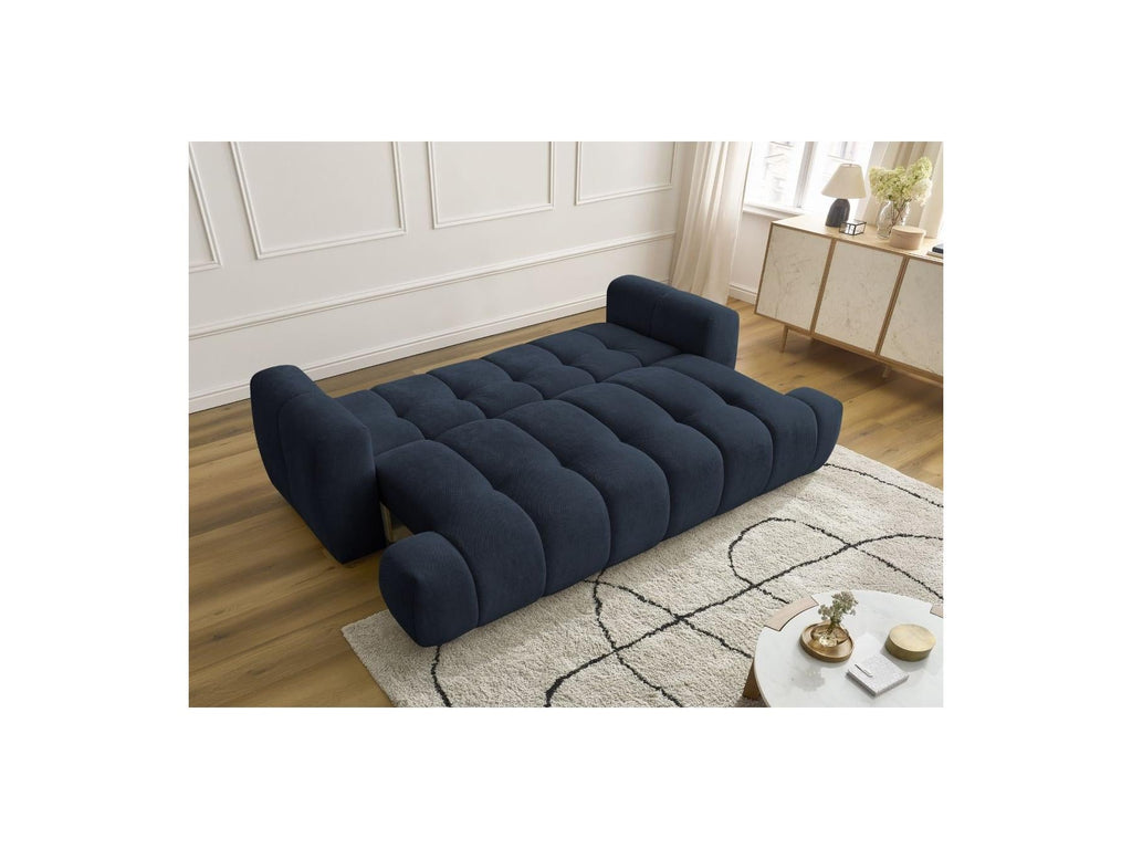 Fuji - Canapé Droit Convertible 3 Places - Tissu Lisse