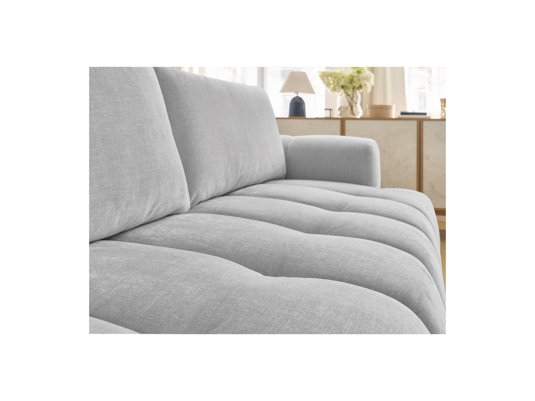 Fuji - Canapé Droit Convertible 3 Places - Tissu Lisse