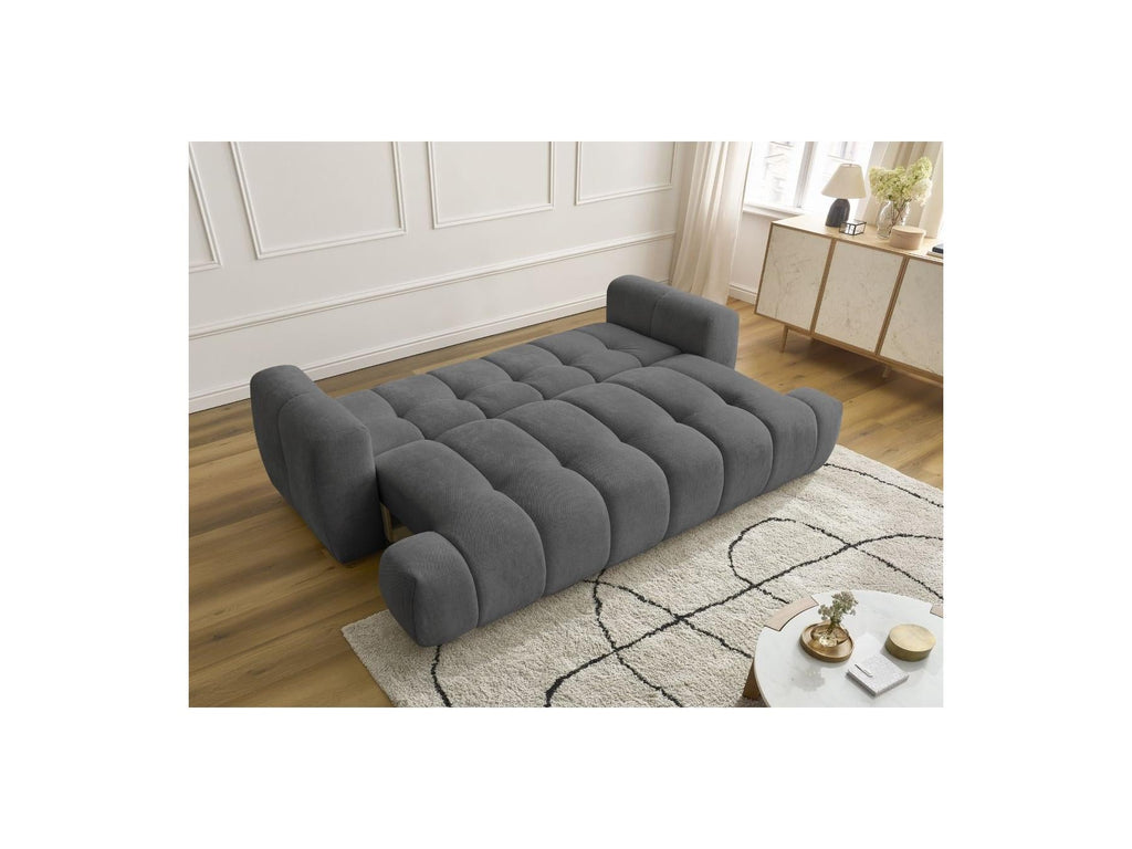 Fuji - Canapé Droit Convertible 3 Places - Tissu Lisse