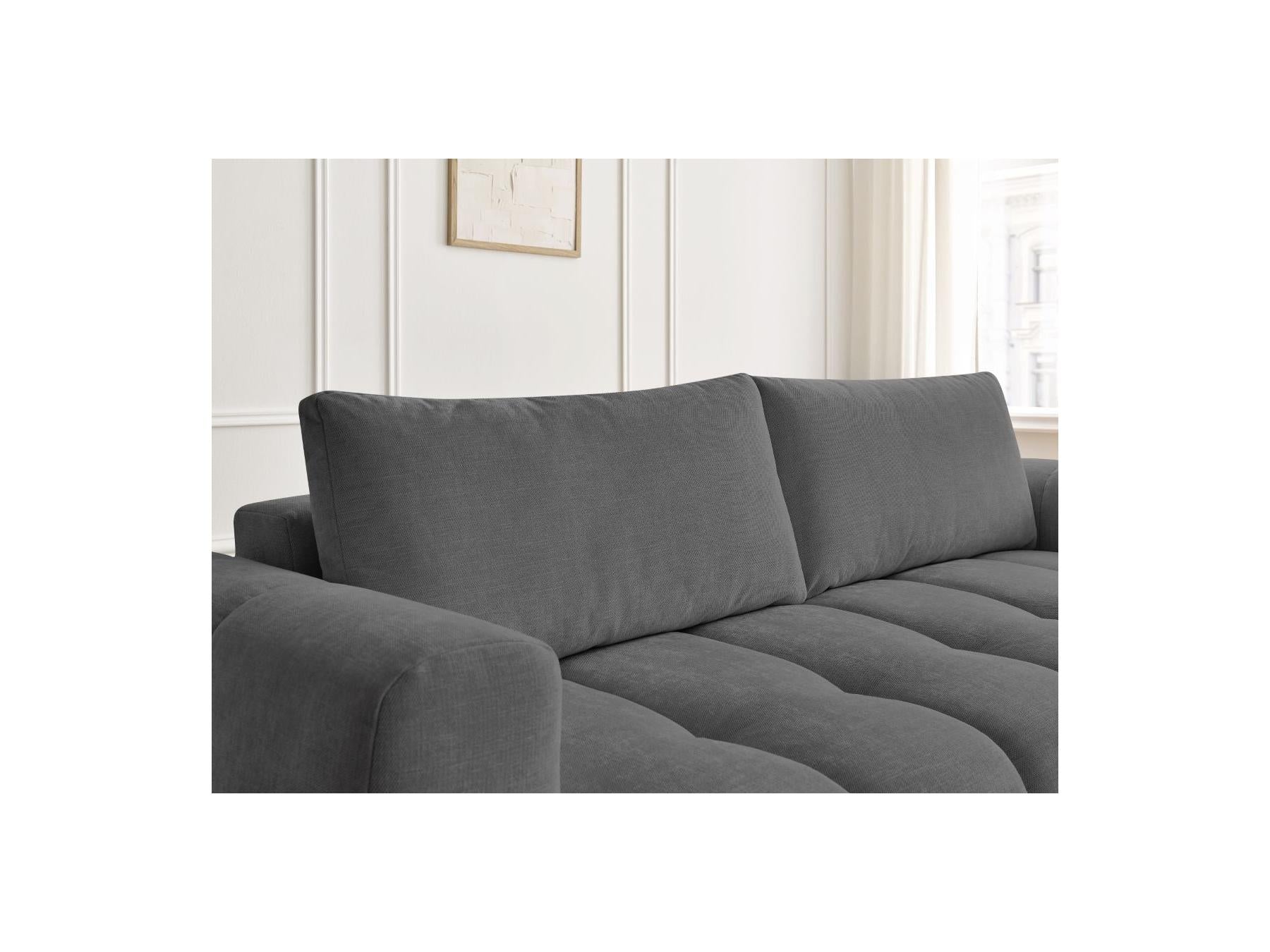 Fuji - Canapé Droit Convertible 3 Places - Tissu Lisse