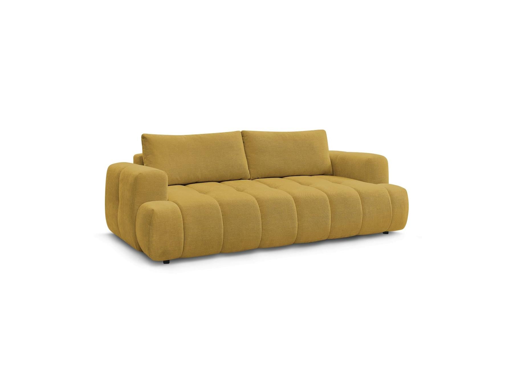 Fuji - Canapé Droit Convertible 3 Places - Tissu Lisse