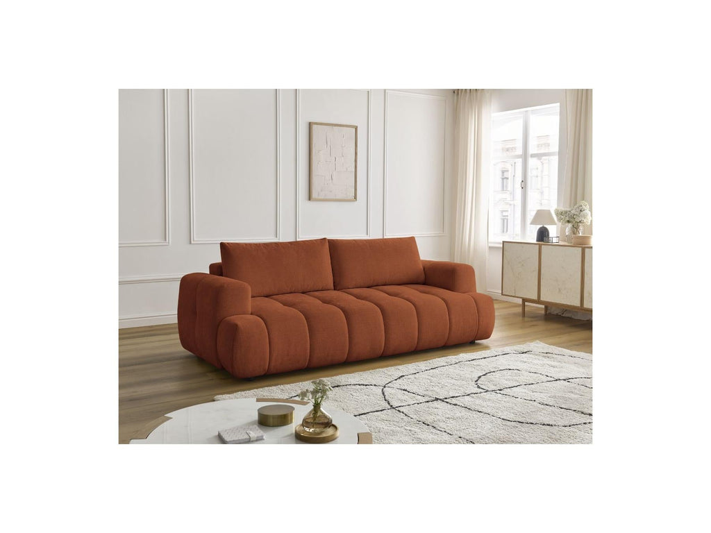 Fuji - Canapé Droit Convertible 3 Places - Tissu Lisse