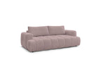 Fuji - Canapé Droit Convertible 3 Places - Tissu Lisse