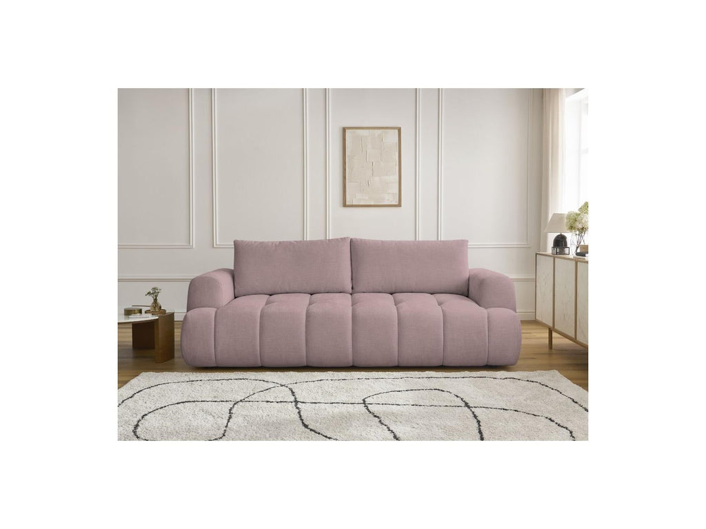 Fuji - Canapé Droit Convertible 3 Places - Tissu Lisse