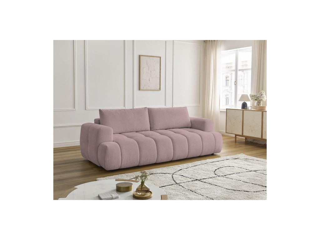 Fuji - Canapé Droit Convertible 3 Places - Tissu Lisse