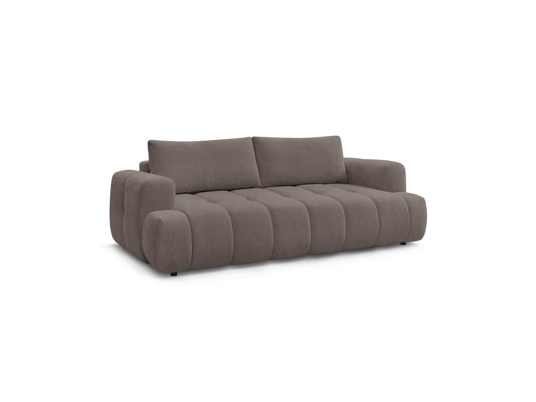 Fuji - Canapé Droit Convertible 3 Places - Tissu Lisse