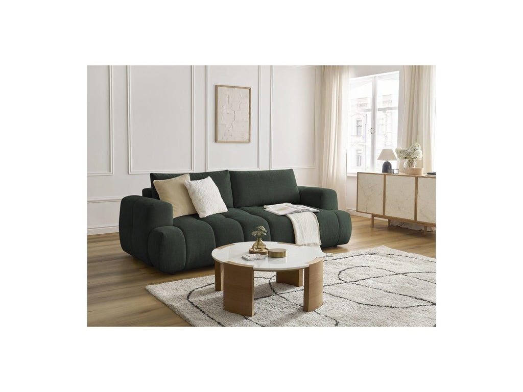 Fuji - Canapé Droit Convertible 3 Places - Tissu Lisse