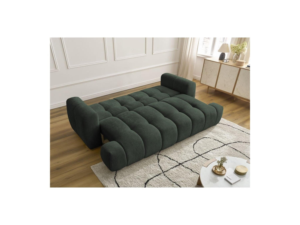Fuji - Canapé Droit Convertible 3 Places - Tissu Lisse