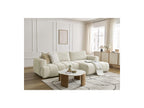 Fuji - Canapé D'Angle Convertible - Tissu Lisse - Angle Droit