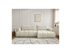 Fuji - Canapé D'Angle Convertible - Tissu Lisse - Angle Droit