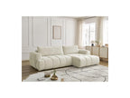 Fuji - Canapé D'Angle Convertible - Tissu Lisse - Angle Droit