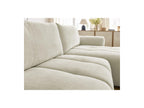 Fuji - Canapé D'Angle Convertible - Tissu Lisse - Angle Droit