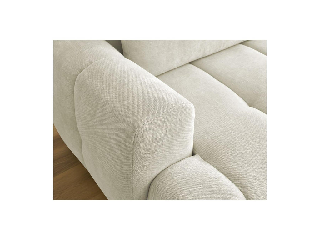 Fuji - Canapé D'Angle Convertible - Tissu Lisse - Angle Droit