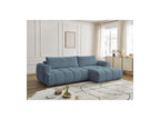 Fuji - Canapé D'Angle Convertible - Tissu Lisse - Angle Droit