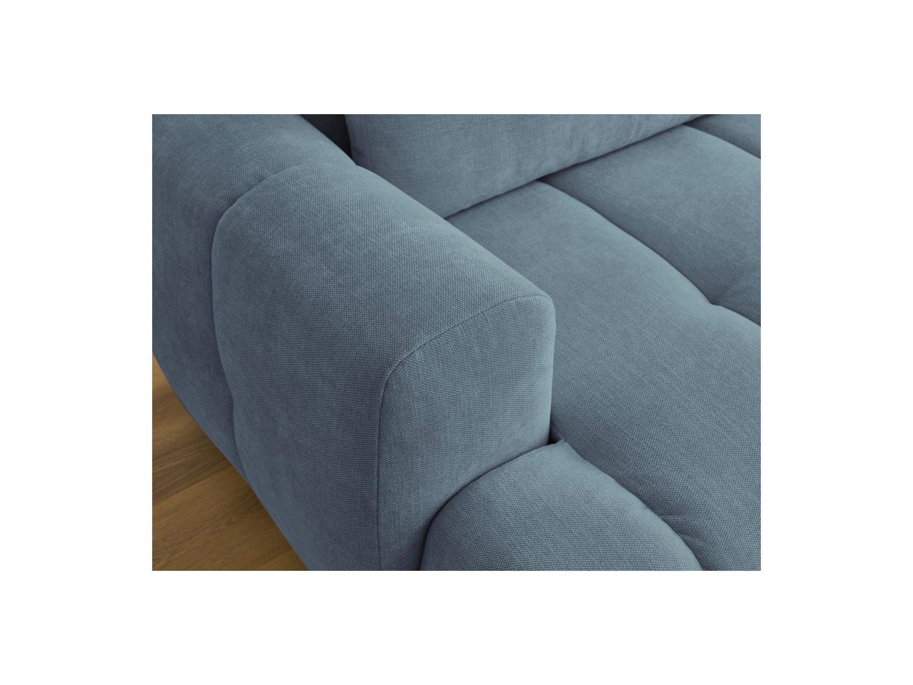 Fuji - Canapé D'Angle Convertible - Tissu Lisse - Angle Droit