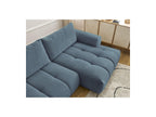 Fuji - Canapé D'Angle Convertible - Tissu Lisse - Angle Droit