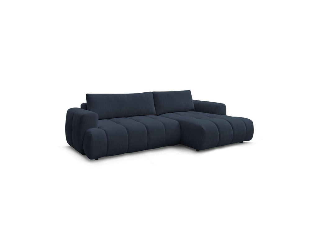 Fuji - Canapé D'Angle Convertible - Tissu Lisse - Angle Droit