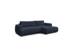 Fuji - Canapé D'Angle Convertible - Tissu Lisse - Angle Droit