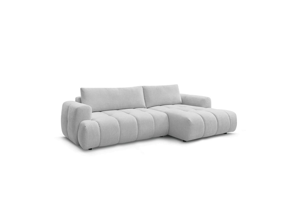 Fuji - Canapé D'Angle Convertible - Tissu Lisse - Angle Droit