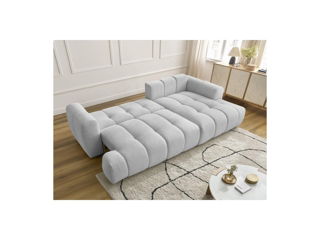 Fuji - Canapé D'Angle Convertible - Tissu Lisse - Angle Droit