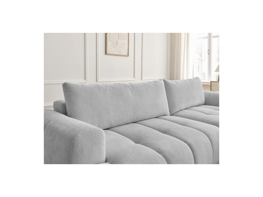Fuji - Canapé D'Angle Convertible - Tissu Lisse - Angle Droit